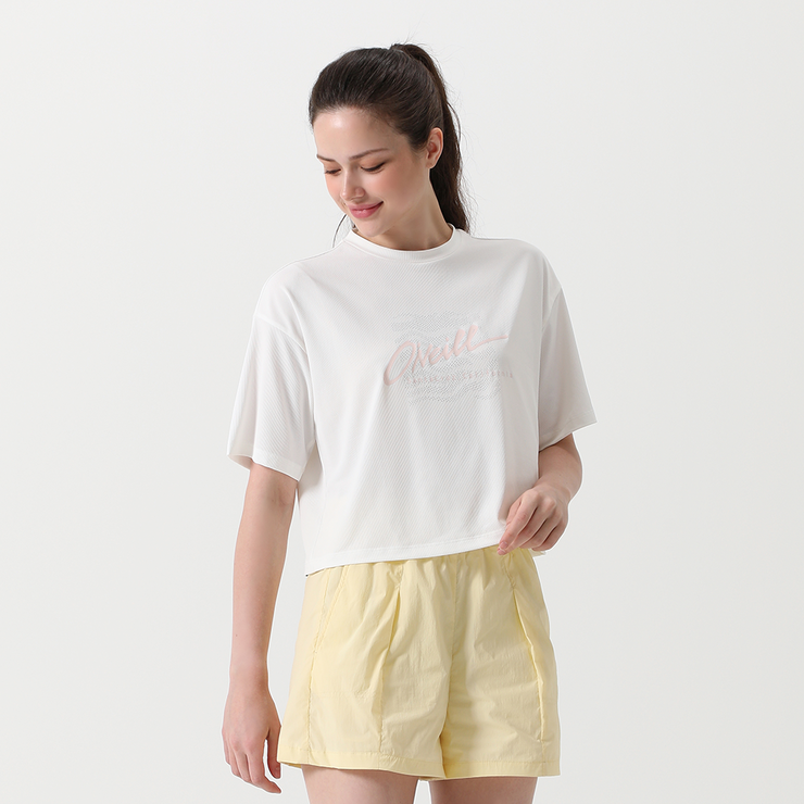 O&#039;NEILL KOREA - [모델착장] 여성 와플 반팔 티셔츠 OWTRM6154-101